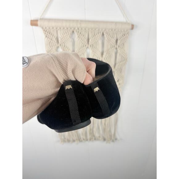 Birdies The Starling Black Velvet Loafers Size 9 Slip On Velour - Picture 6 of 7